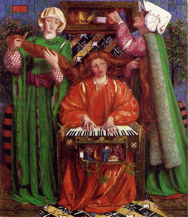 Dante Gabriel Rossetti A Christmas Carol oil painting image